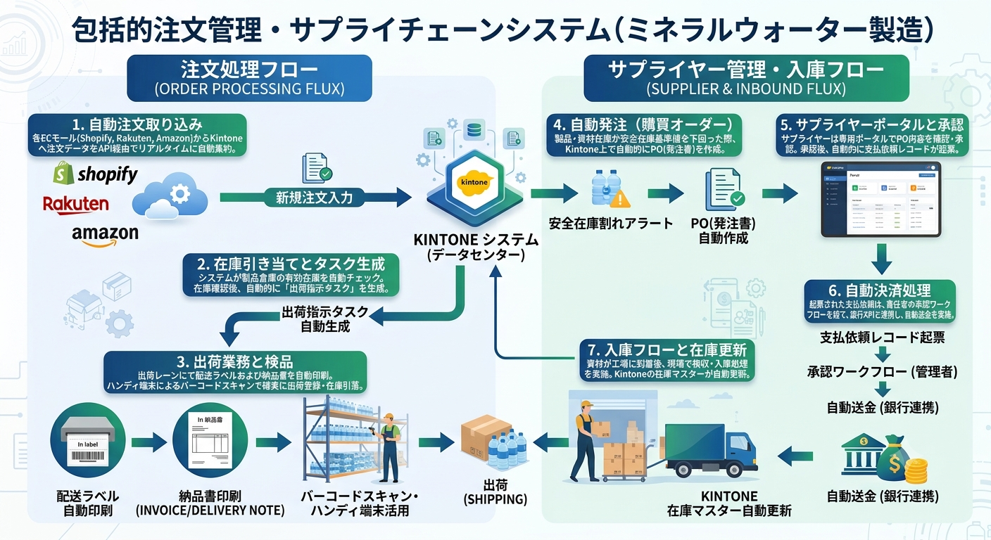 EC業務自動化 — Shopify × kintone × 配送API